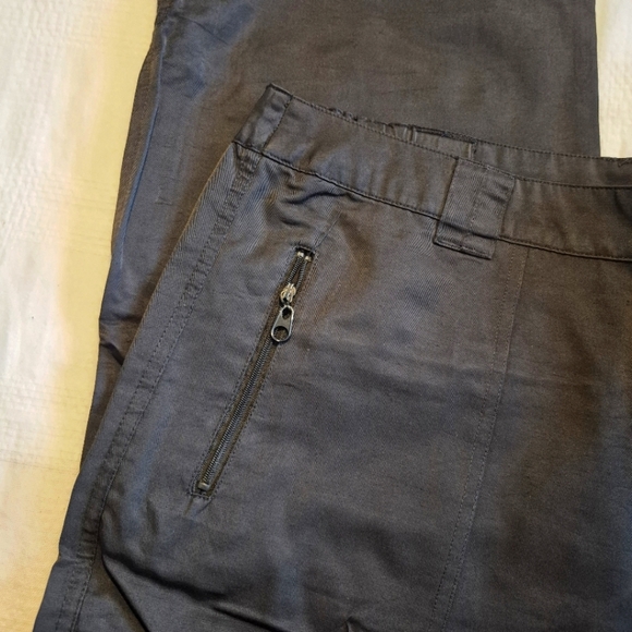 Chico's size 3 or XL 16 black casual dressy athletic style pants multi pockets - Picture 3 of 10